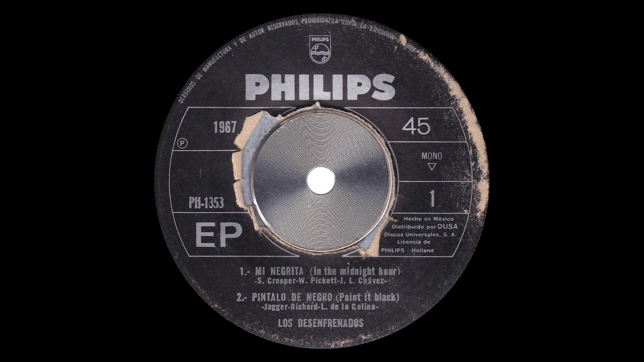 Los Desenfrenados - Píntalo de negro (1967, Garage punk, México)