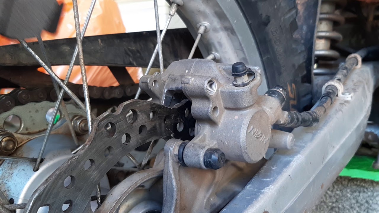 Honda crf250l rear brake pads change replacement