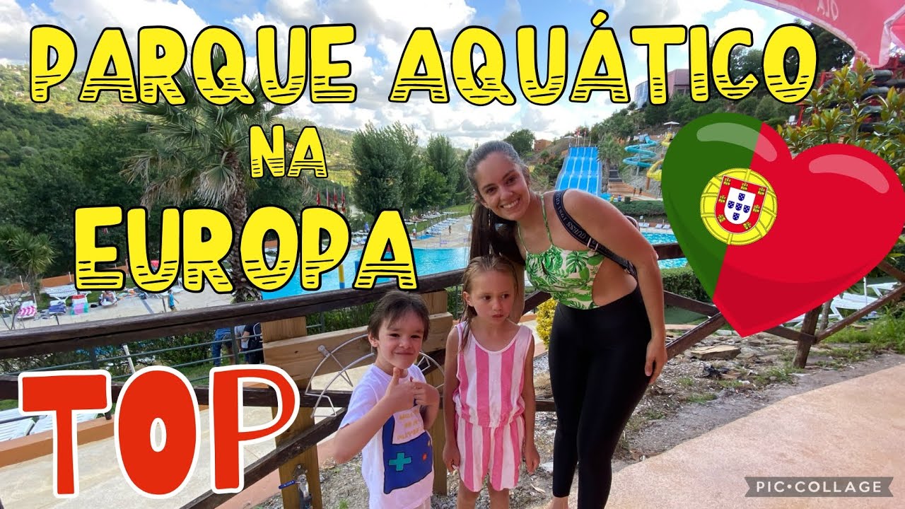 Conheça um PARQUE AQUÁTICO em PORTUGAL 🇧🇷🇵🇹! Nunca vi igual! 🤩