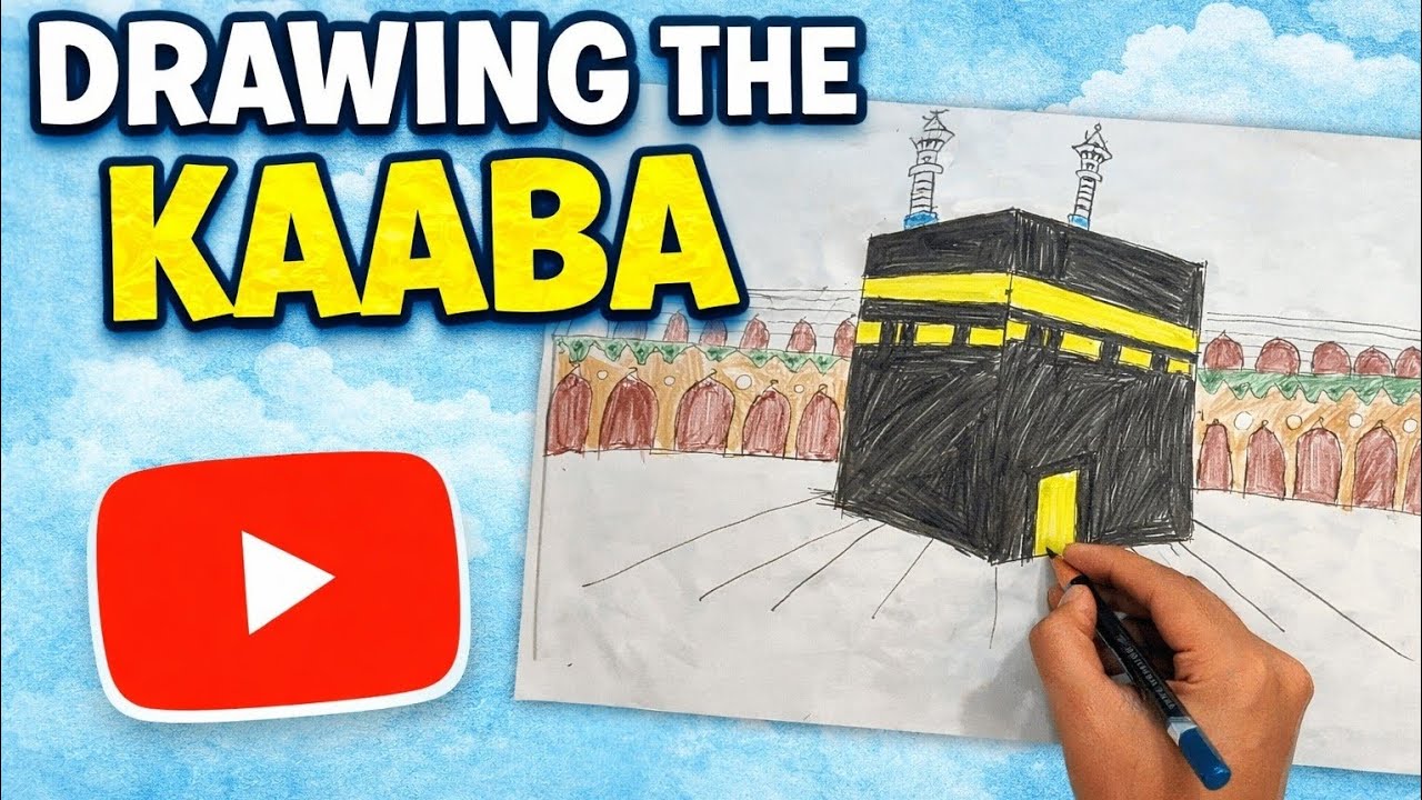 Beautiful Kaaba Drawing 🕋 | Simple & Easy for Beginners