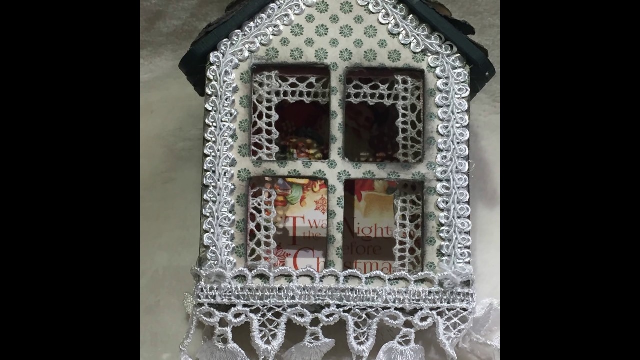 SaCrafters LLC Altered Wood House Ornament