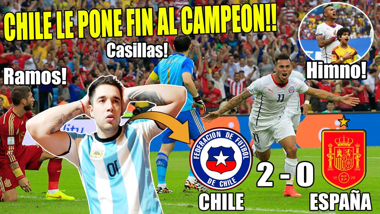 ARGENTINO REACCIONA EL DIA QUE ESPAÑA SUBESTIMO A CHILE | CHILE 2 ESPAÑA 0 😱🇨🇱 selección chilena