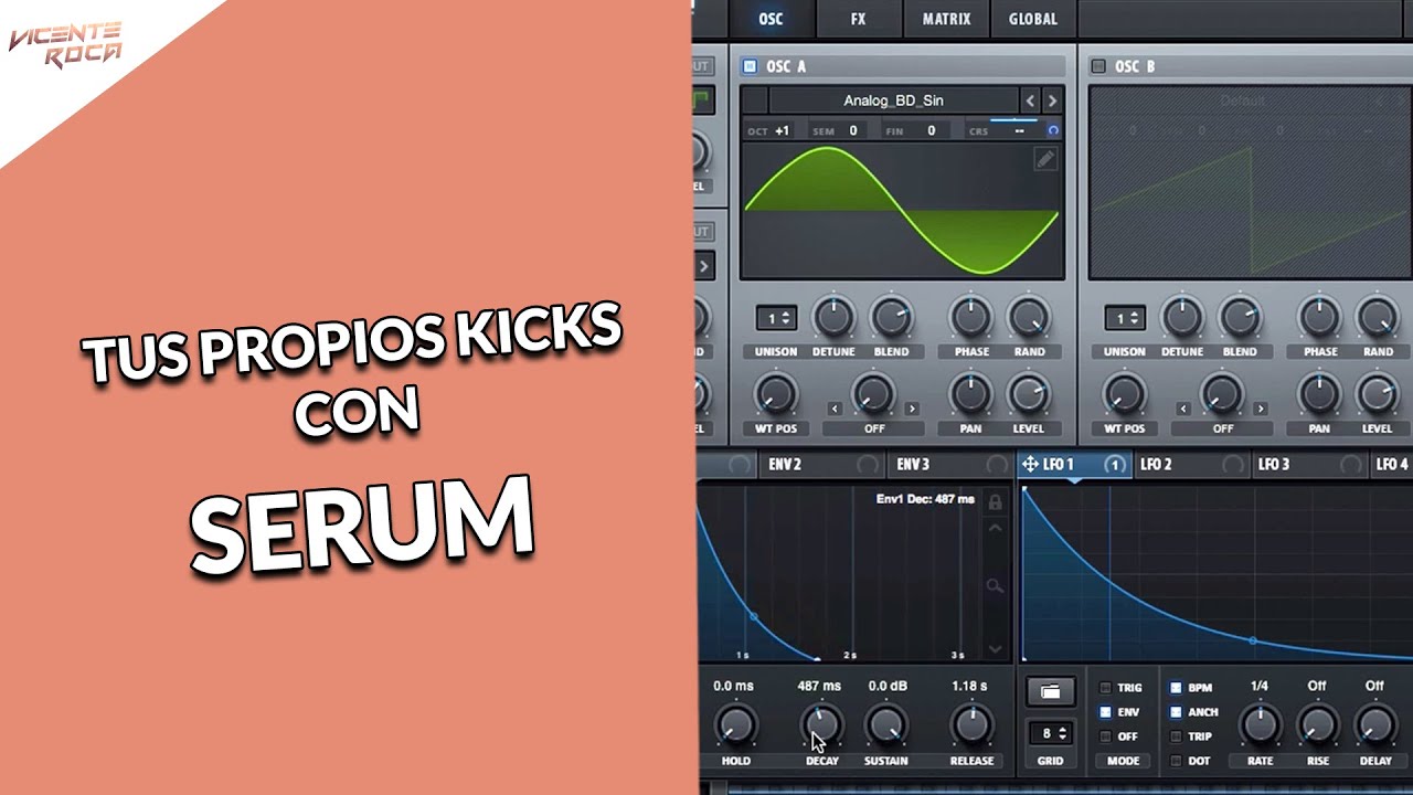 Como hacer Kicks en Serum (Desde 0) 🙌🏻🎛️👏🏻👏🏻 #techhouse #melodictechno #techno #serum