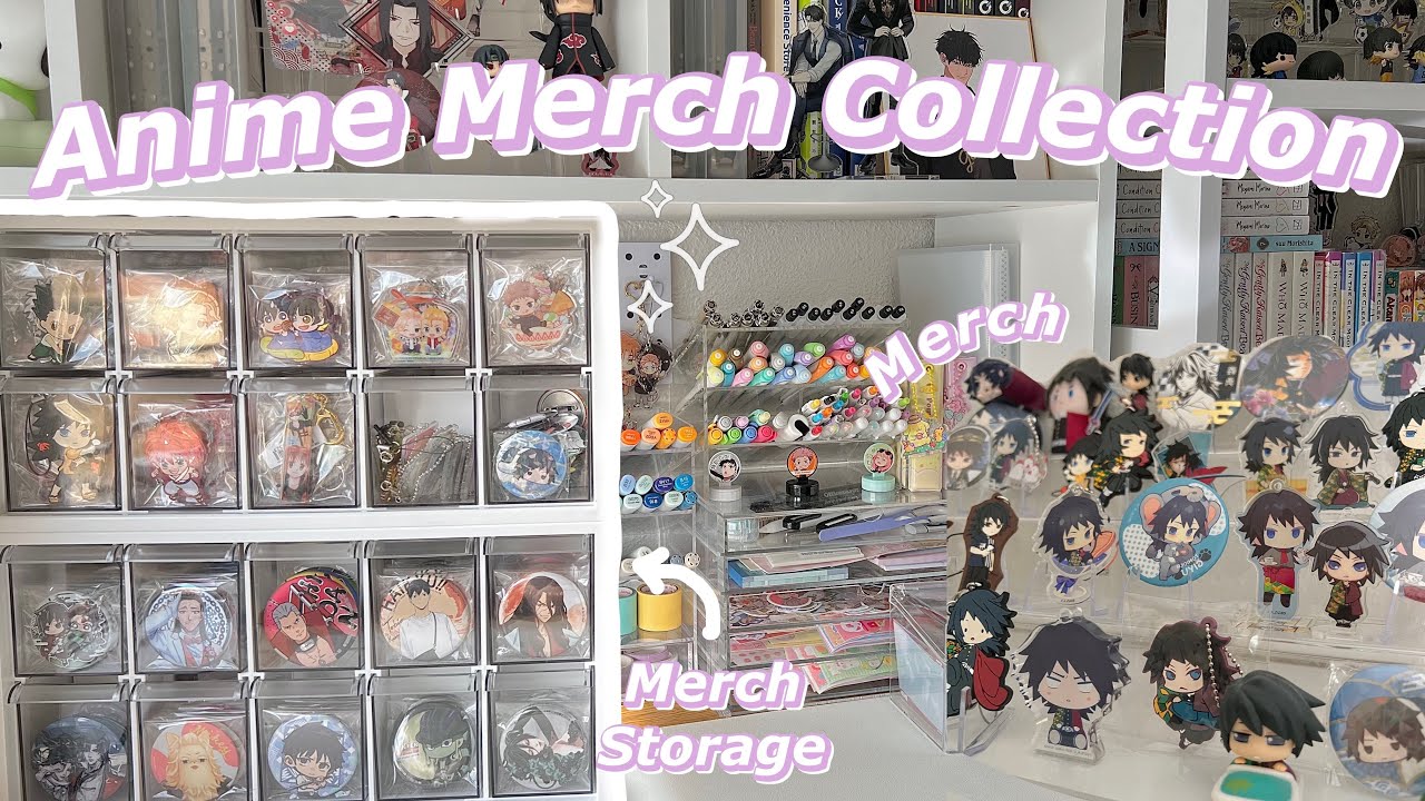 Anime Merchandise Collection + Storage ✨📦
