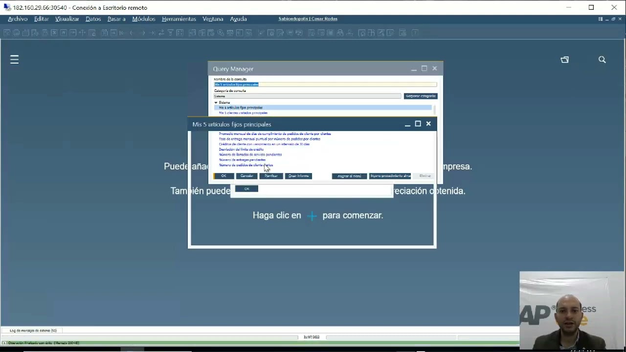 Crear query desde el compilador SAP