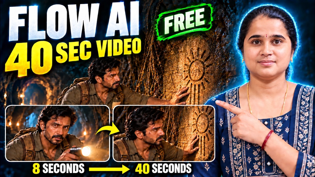 Google Flow AI New Update| Create 40 Seconds for FREE! | AI Videos Free