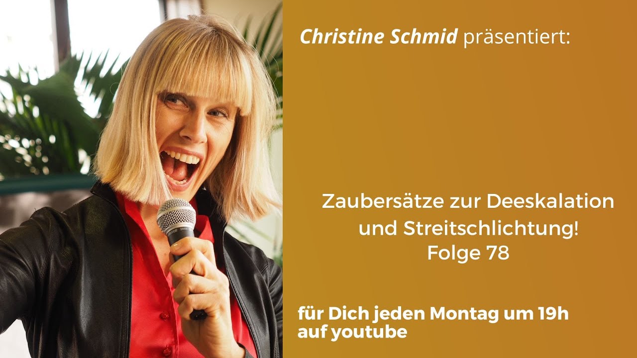 Zaubersätze zur Deeskalation und Streitschlichtung!