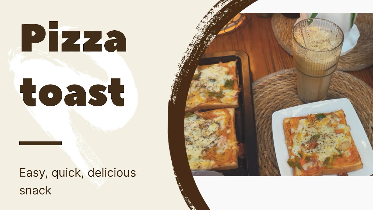 Easy and quick pizza toast recipe. #quicksnack #pizzatoast #cooking #homemadecooking #easyrecipes 