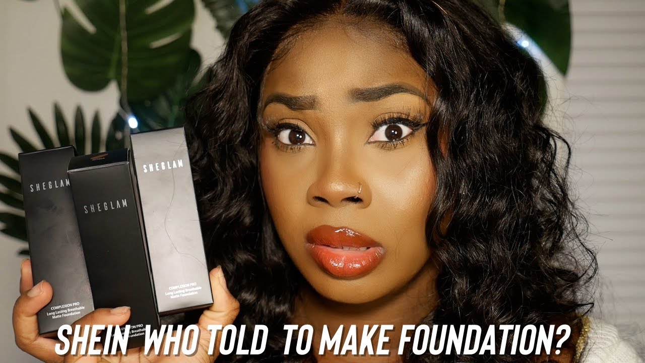 SHEIN | SHEGLAM FOUNDATION REVIEW ON DARKSKIN
