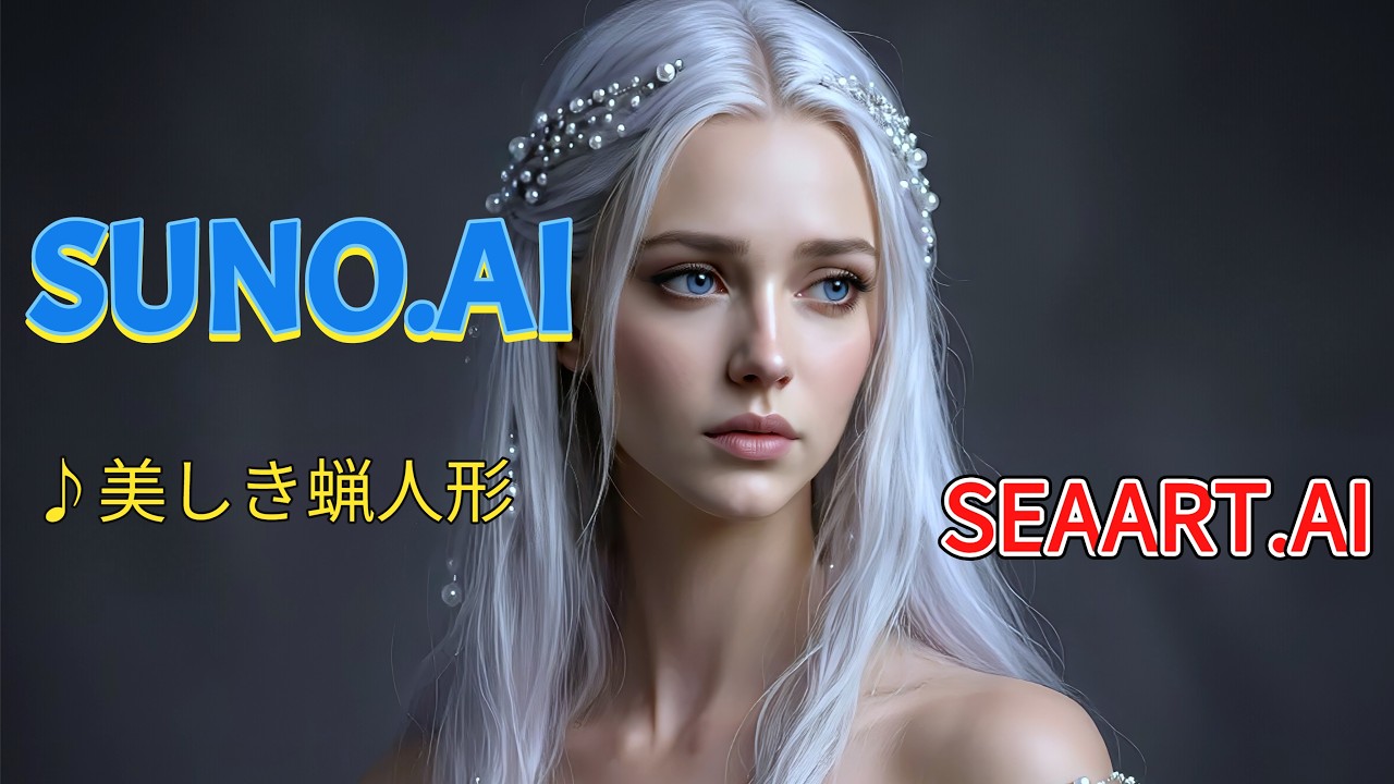 AI音楽・Suno AI・v5プロ『美しき蝋人形』A、AI画像成形・SEAART.AI、4K