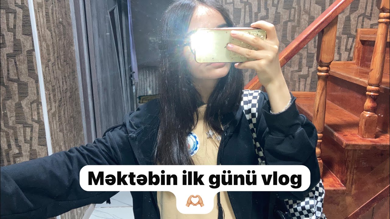 Gecikmiş məktəbin ilk günü vlog🫶🏼