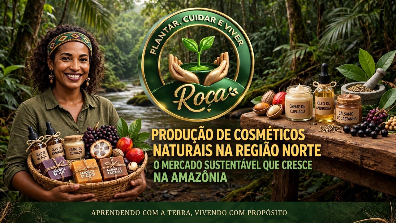 🌿 Produção de Cosméticos Naturais na Região Norte O Mercado Sustentável que Cresce na Amazônia 02