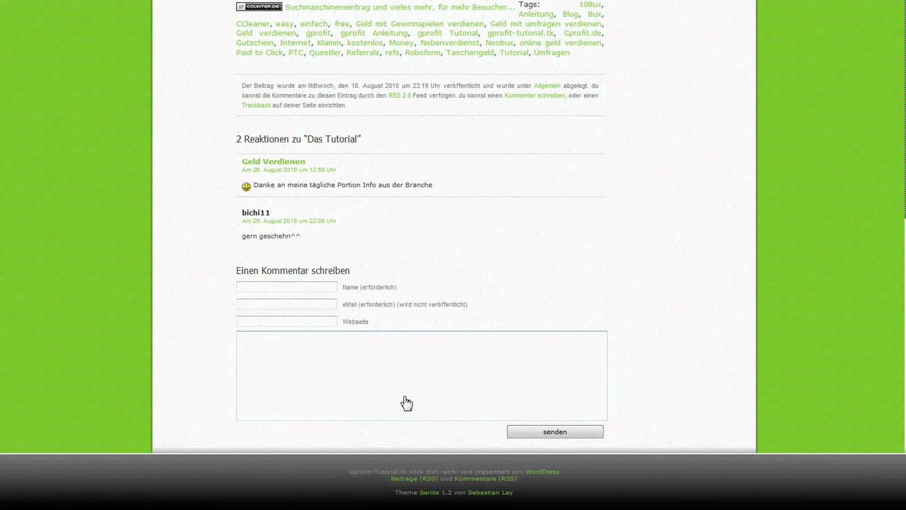 [gprofit.de] www.gprofit-tutorial.tk - Geld verdienen im Internet! =)