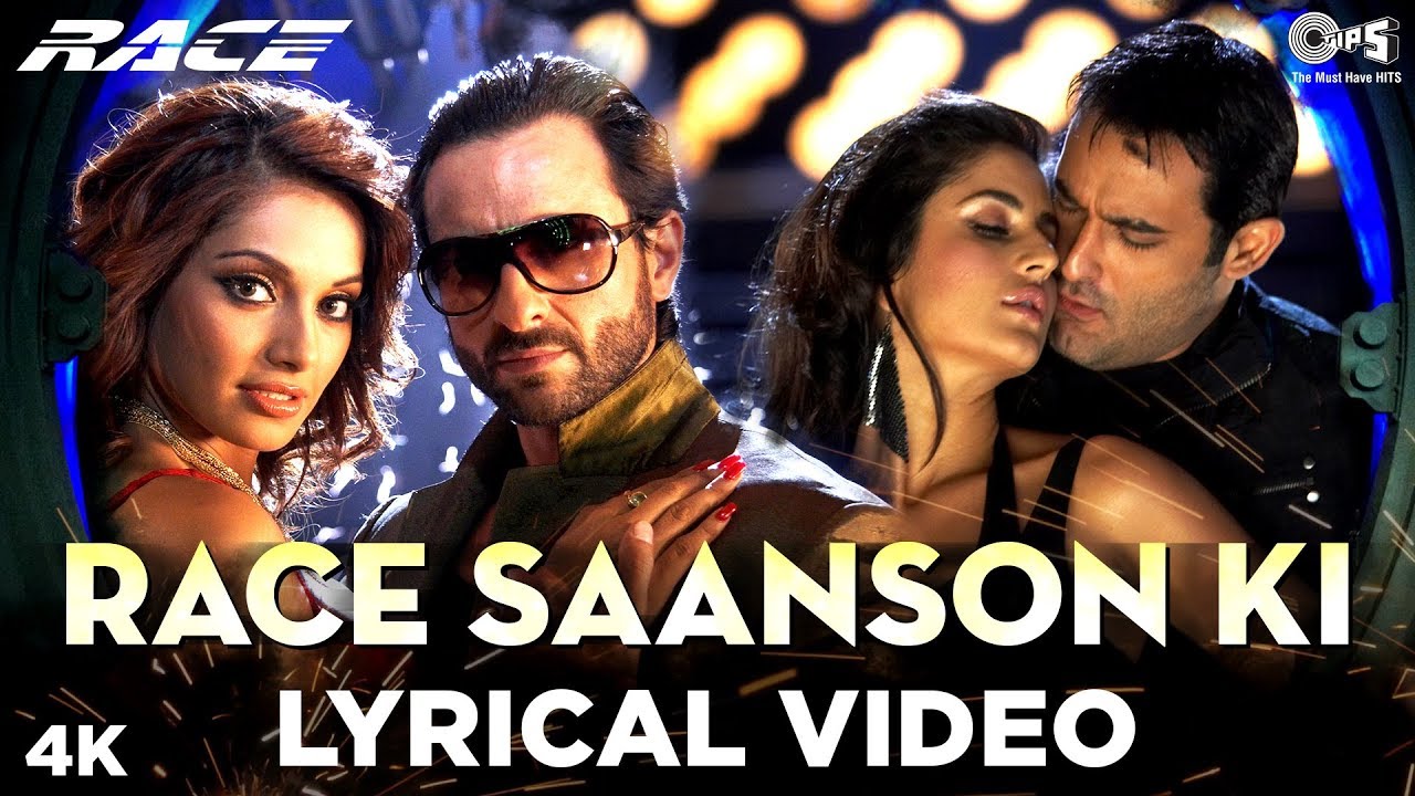Race Saanson Ki Lyrical - Race | Saif Ali Khan, Bipasha Basu, Katrina Kaif i Akshaye Khanna | Pritam