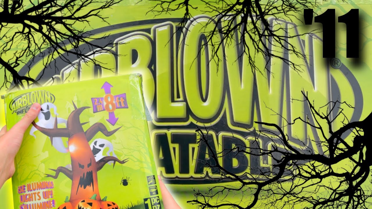 Gemmy 8-ft Airblown Inflatable Spooky Tree - Unboxing/Inflation/Review!