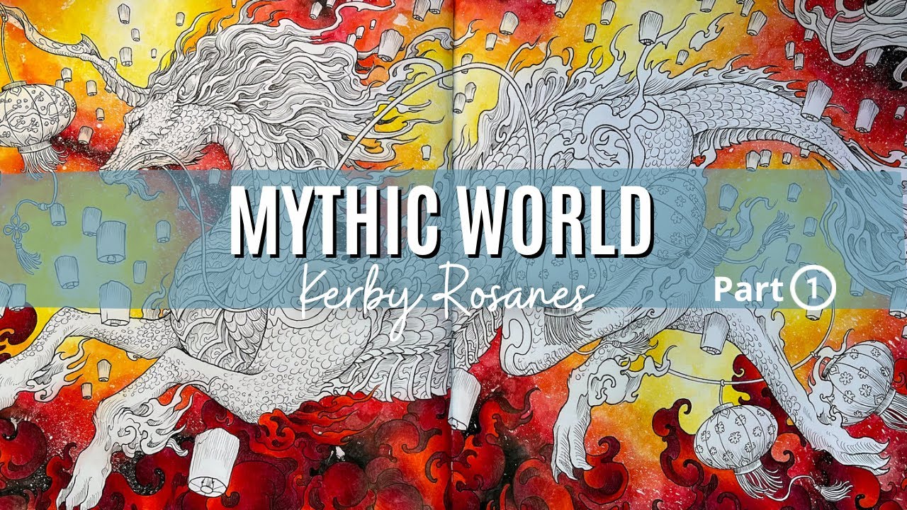 Colour Along | Mythic World by Kerby Rosanes | Qilin | Part 1