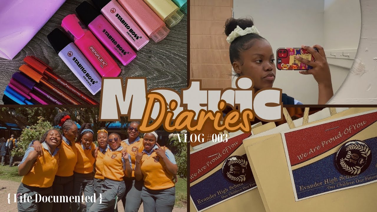 Matric Diaries | Back2School Pt2 Vlog | first LAST day, covering books & top 10.