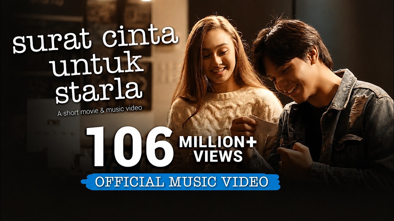 Virgoun - Surat Cinta Untuk Starla (Official MV) | Caitlin Halderman & Jefri Nichol
