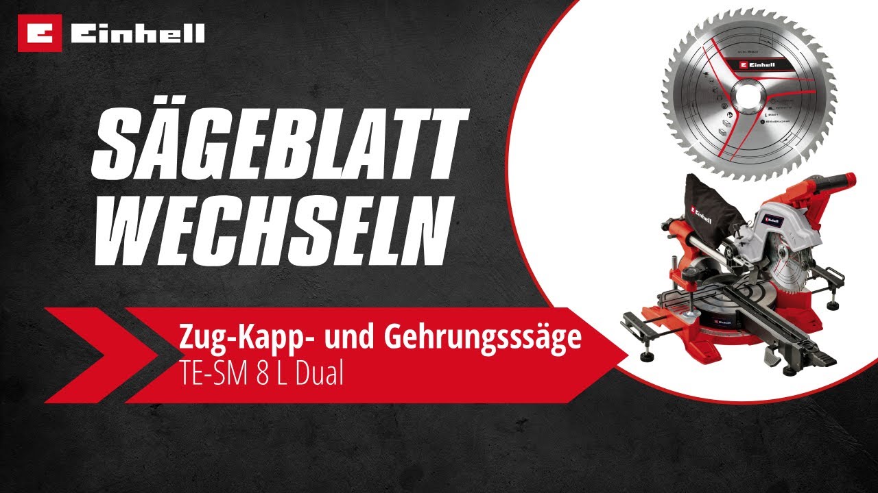 Austausch des Sägeblattes einer Zug-Kapp- und Gehrungssäge | Einhell Service