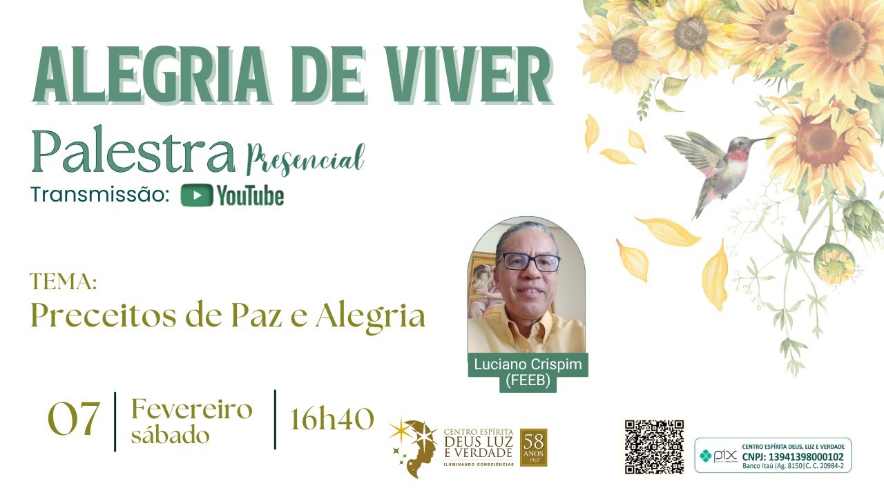 Preceitos de Paz e Alegria - Preceitos de Paz e Alegria - 07.02.2026