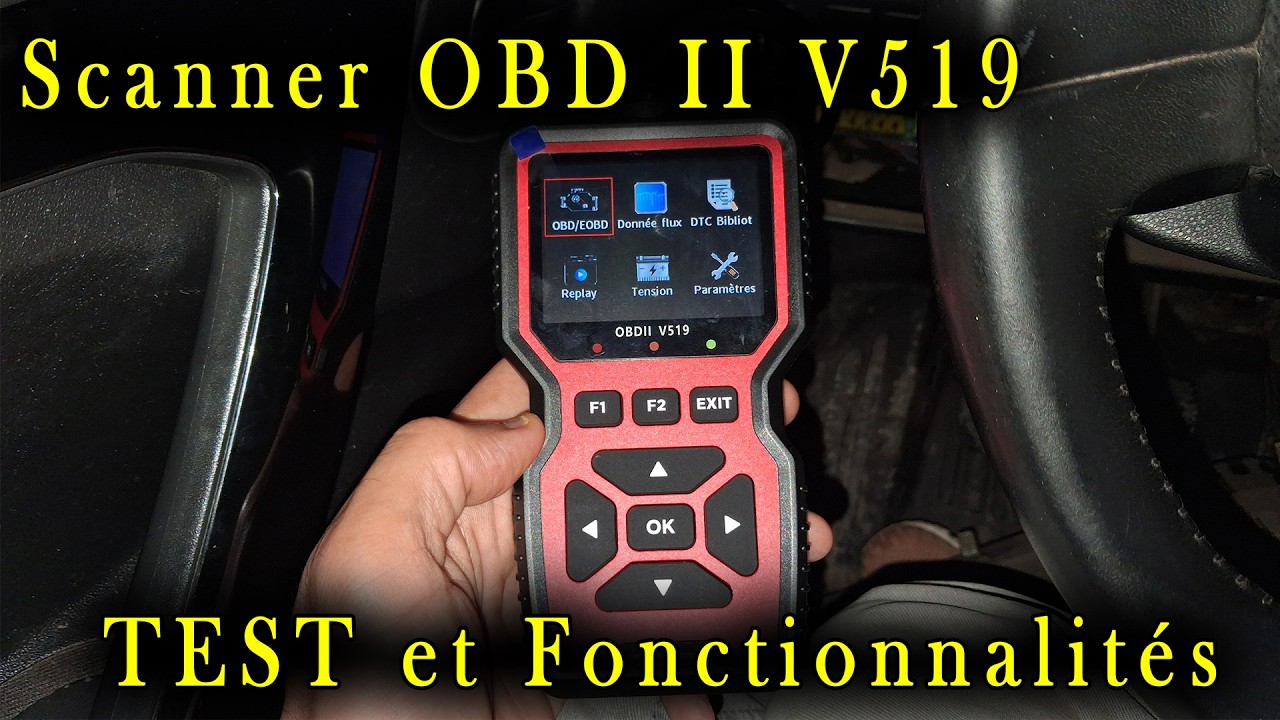 Scanner OBD2 V519  Test et fonctionnalit&eacute;s