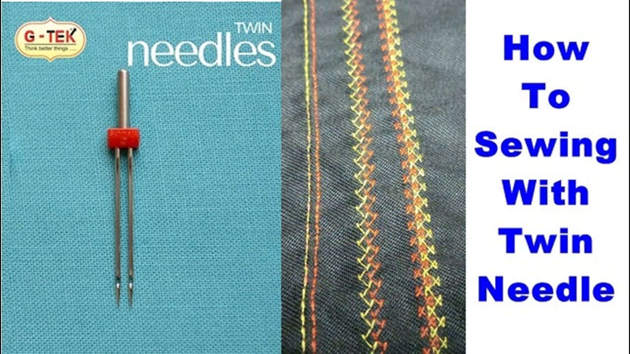 डबल नीडल डेमो  , Double Needle ,Twin Needle for Usha , Singer , Brother Sewing machine