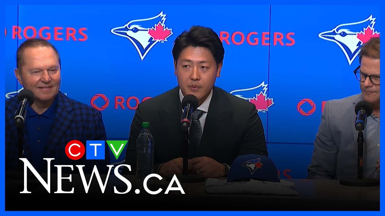 Toronto Blue Jays introduce Japanese slugger Kazuma Okamoto