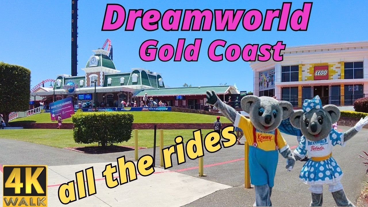 Dreamworld Gold Coast 🌴 Australia Walk Through Tour - All the Rides