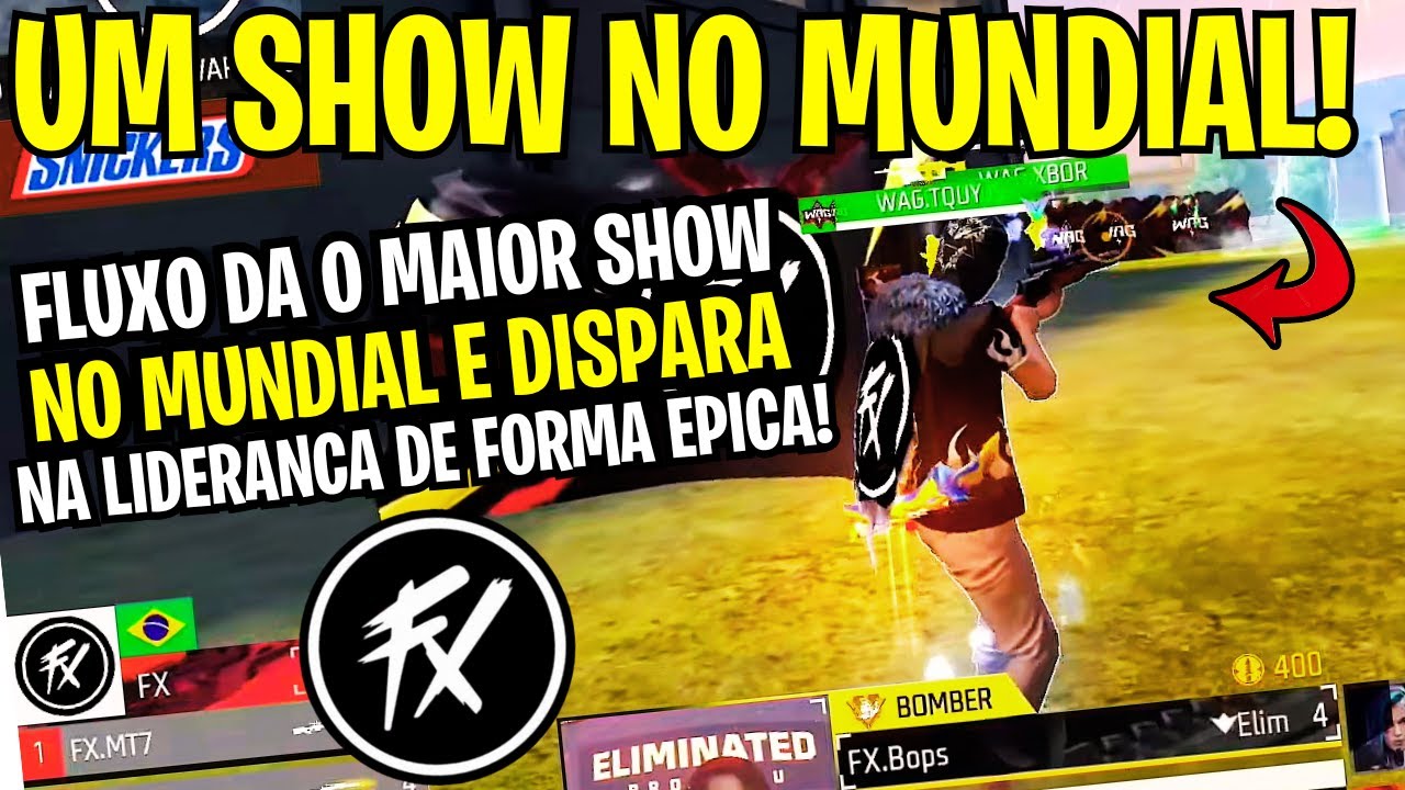 HISTORICOO! FLUXO FAZ 100 PONTOS NO MUNDIAL E DISPARA NA LIDERANCA NO MUNDIAL DE FREE FIRE!