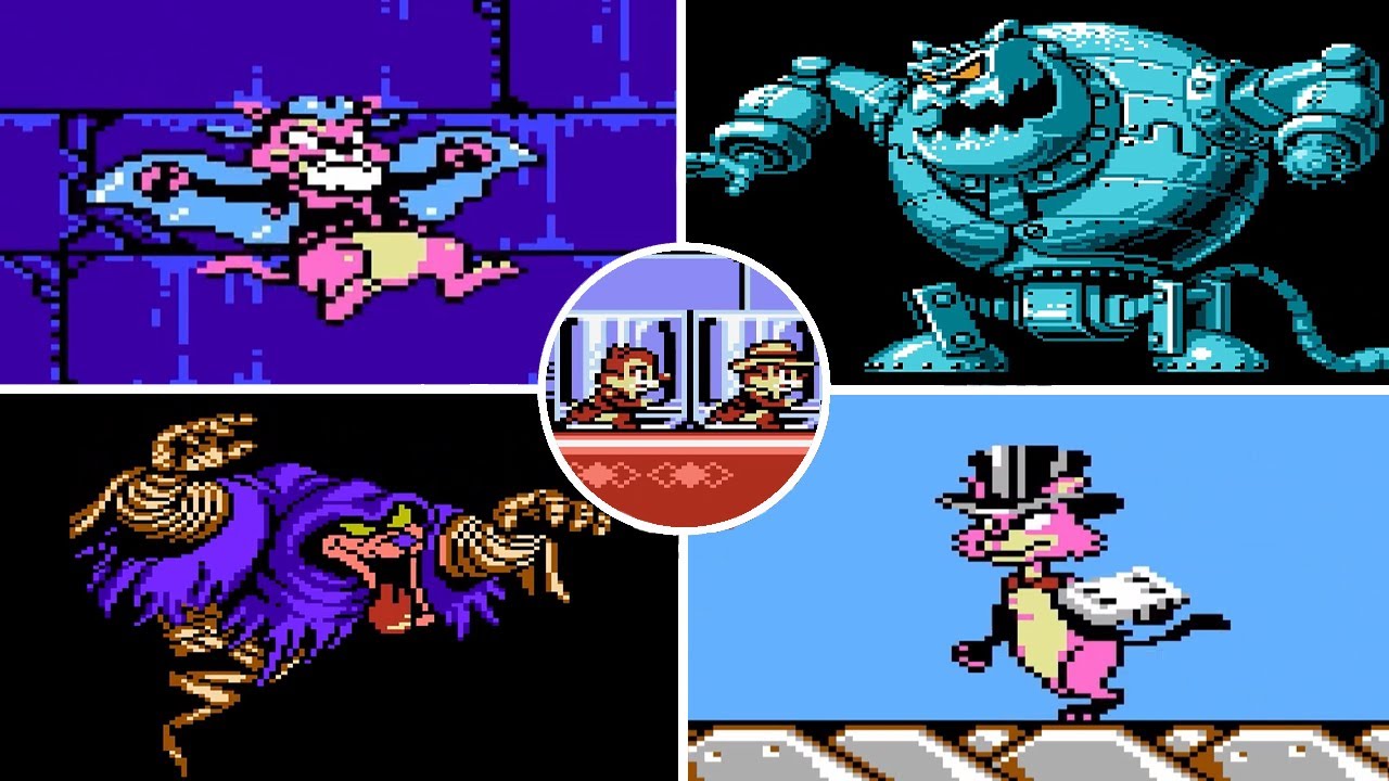 Game n°115 - Disney's Chip'n Dale: Rescue Rangers 2 ( NES ) All bosses