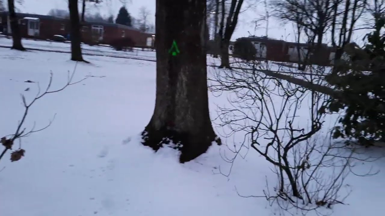 In winter in Hemmoor city park