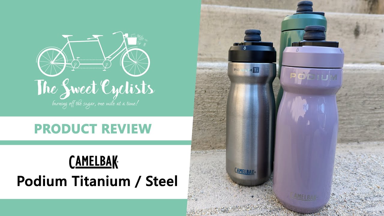 Podium переходит на металл — обзор велосипедных термобутылок Camelbak Podium из титана и стали
