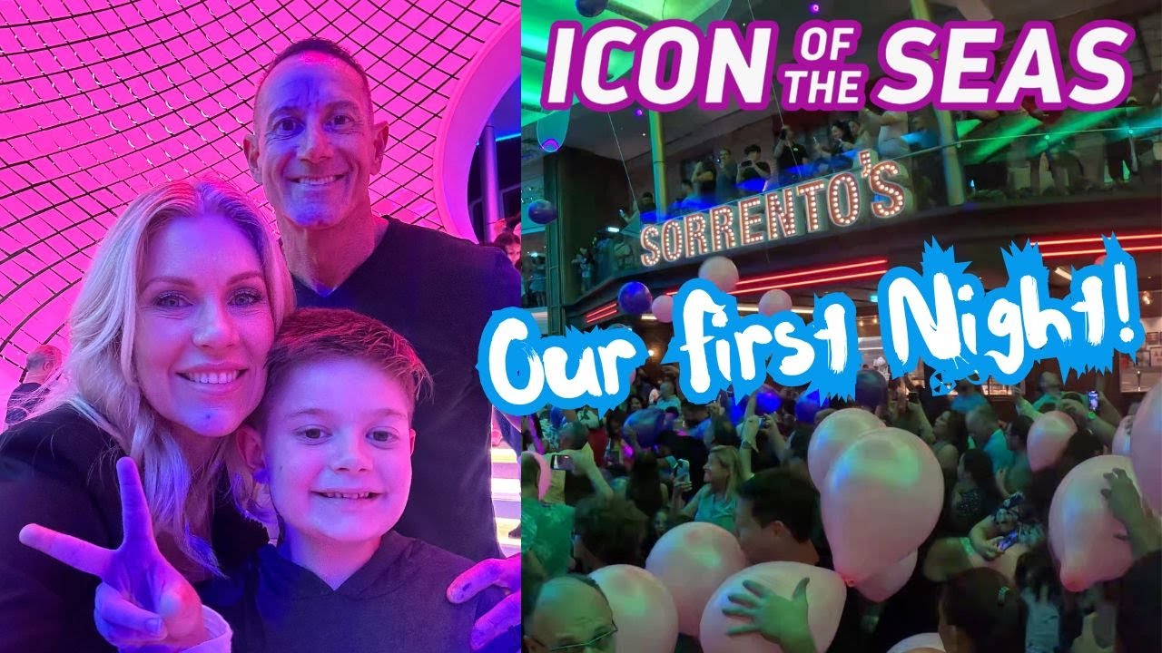 Night 1 on ICON OF THE SEAS - My Time Dining, Aqua Action & Midnight Balloon Drop