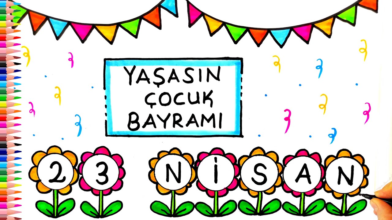 23 Nisan Resmi &Ccedil;izimi - Kolay 23 Nisan Resmi &Ccedil;izimi - 23 Nisan Resimleri - 23 Nisan Resmi &Ccedil;izimleri