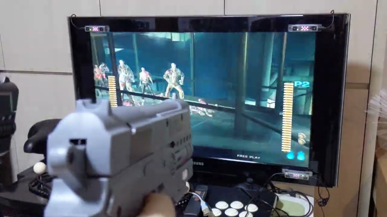 House of the Dead 4 Two Player Test on TEKNOPARROT using RS3 Reaper Lightguns from RetroShooter