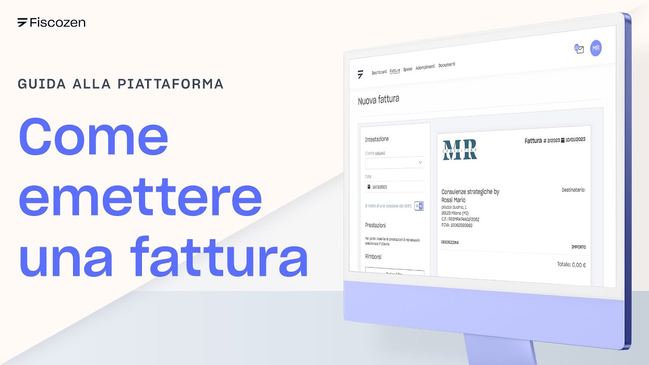Fiscozen: come emettere una fattura