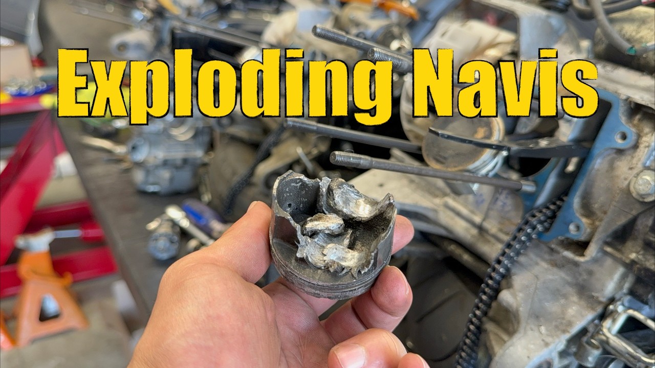 BIG BORE HONDA NAVI ENGINE EXPLODED