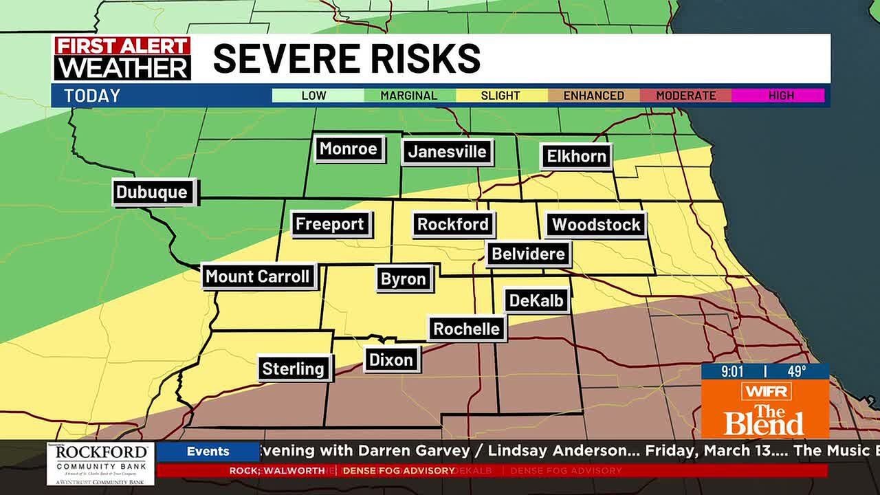 Strong to severe storms possible late afternoon/evening