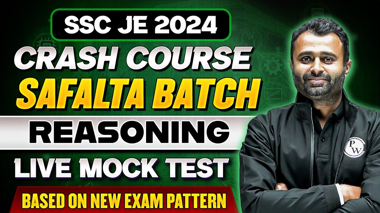SSC JE 2024 | Reasoning - 23 | Live Mock Test | Based On New Exam Pattern | SSC JE Reasoning Classes