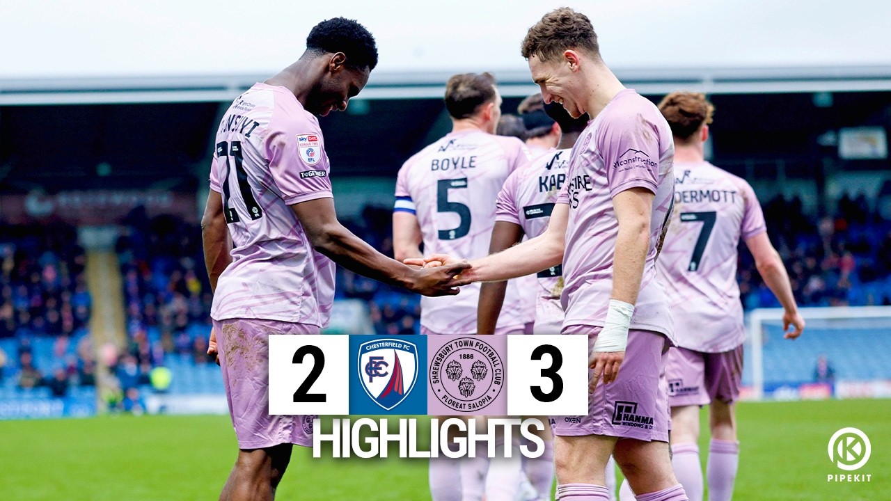 Chesterfield v Shrewsbury Town Highlights