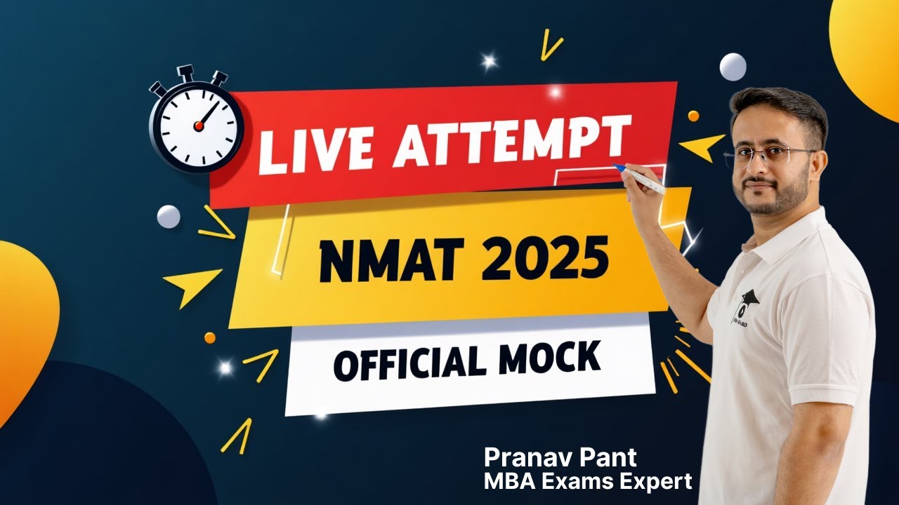 Live Solving of NMAT 2025 Official Mock | Learn Topper's Techniques | MBA Karo