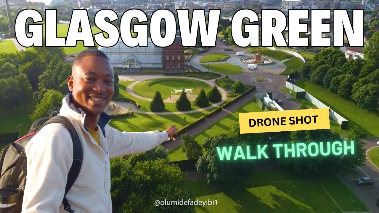 WALK THROUGH GLASGOW GREEN SCOTLAND | DRONE VIEW |