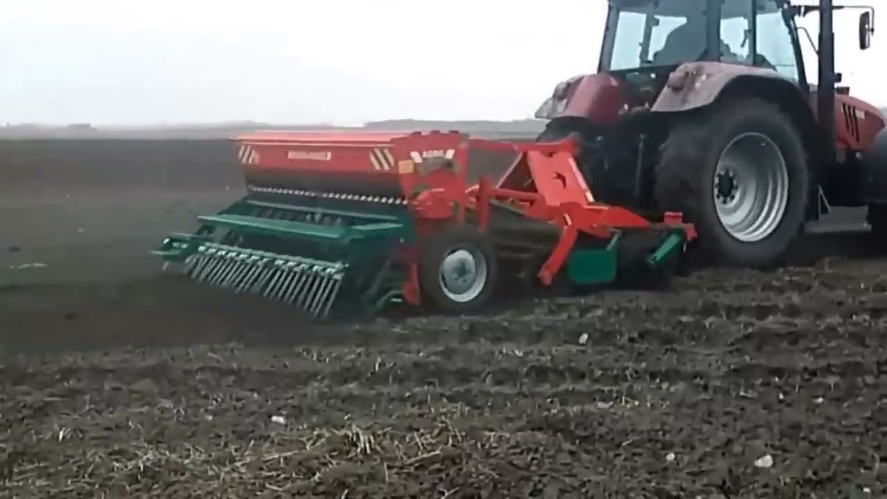 Siew owsa jarego 2k16 Case CS120 & Agregat talerzowy+siewnik AGRO-MASZ