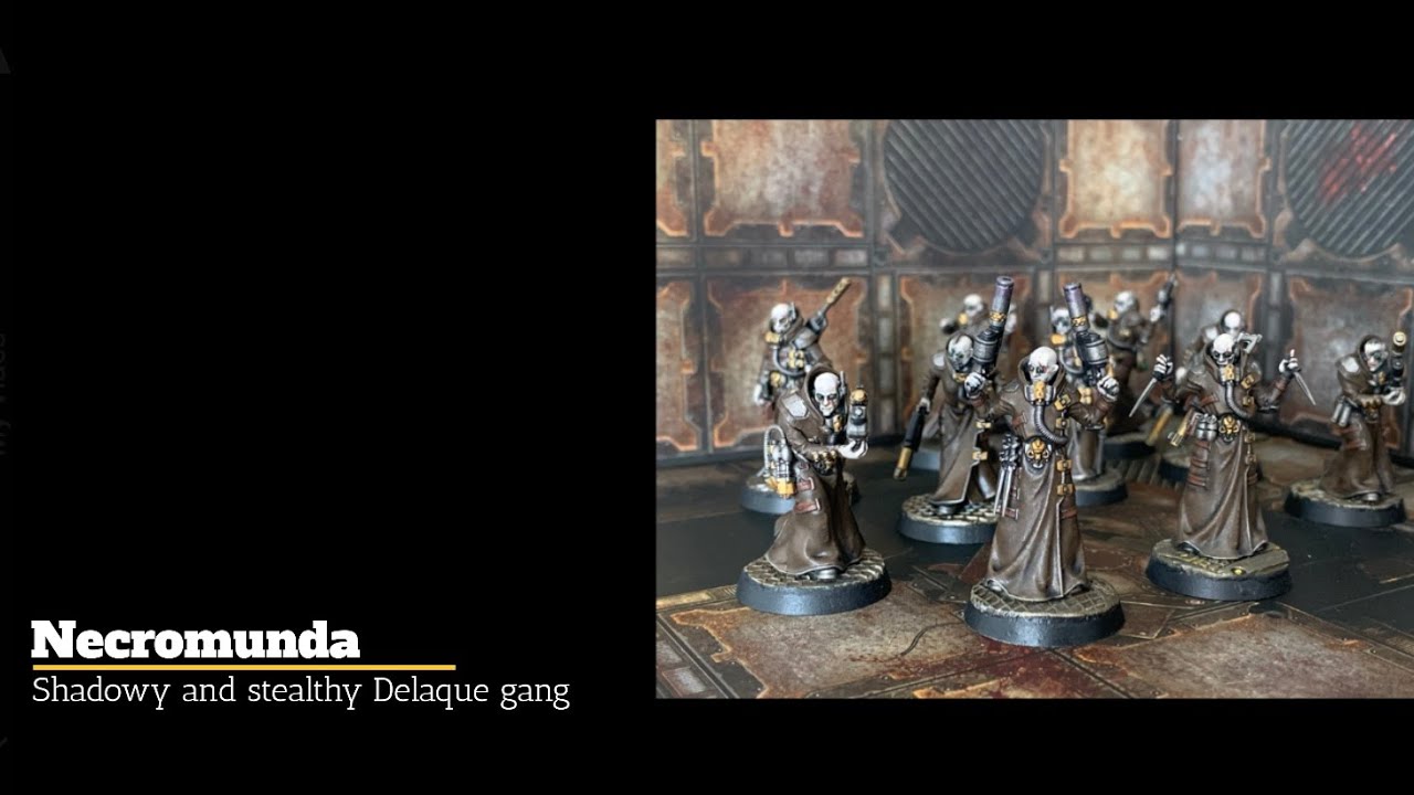 Painting Delaque for Necromunda in a stealthy muted scheme