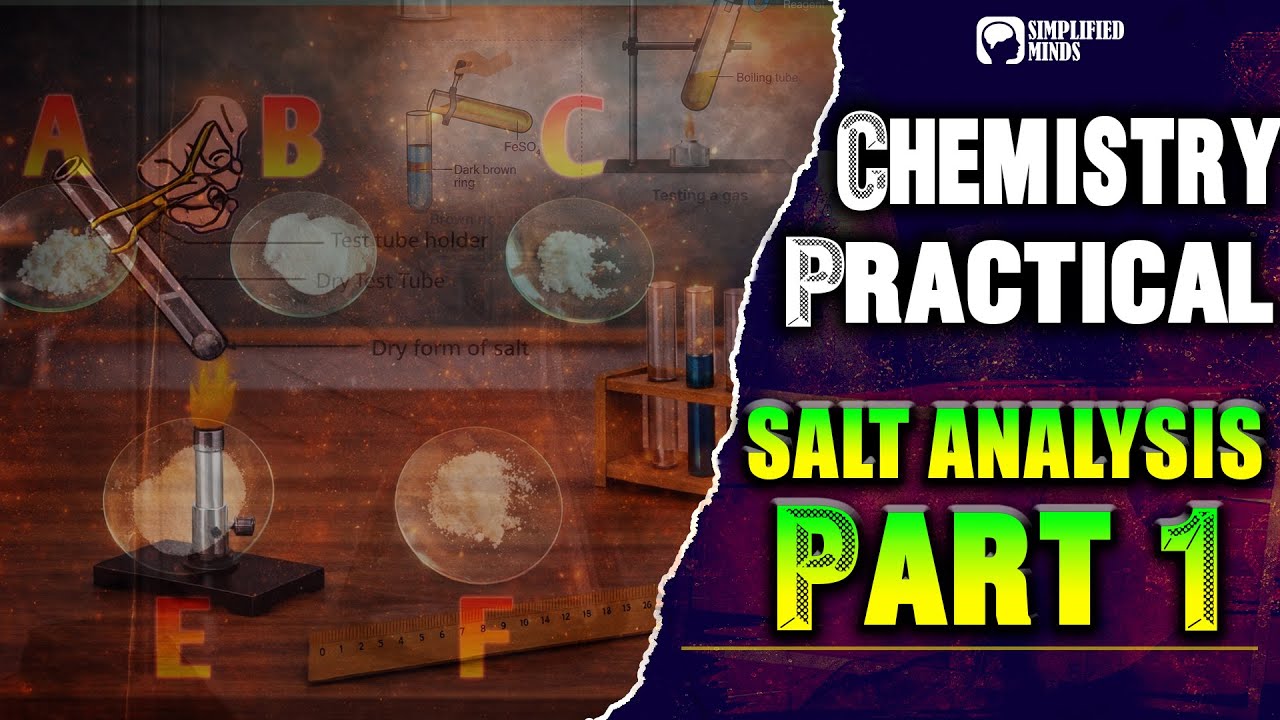 Salt Analysis Part 1 | Chemistry Experiment | 2nd PUC Chemistry Lab Experiment | SimplifiedMinds