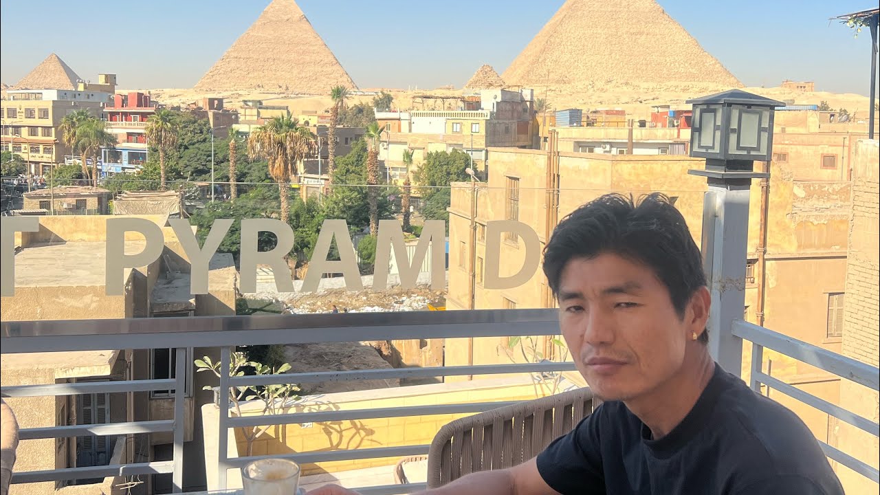 Pyramid view Hotel at Giza, West Pyramids Hotel, Egypt Tours 🇪🇬, Tibetan Vlog with English subtitles