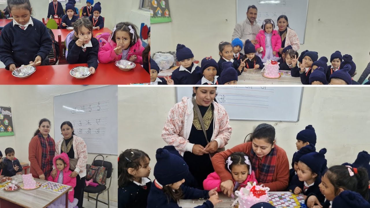 Krishu ka birthday celebrate  किया  school me🫰🌸🎂bacho k sath किया हमने भी enjoy 🥳🎀✨️🥰🌸