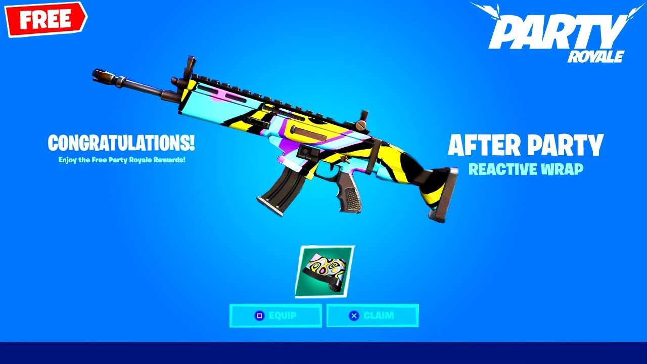 How to Get FREE AFTERPARTY WRAP in Fortnite (Party Royale Rewards)