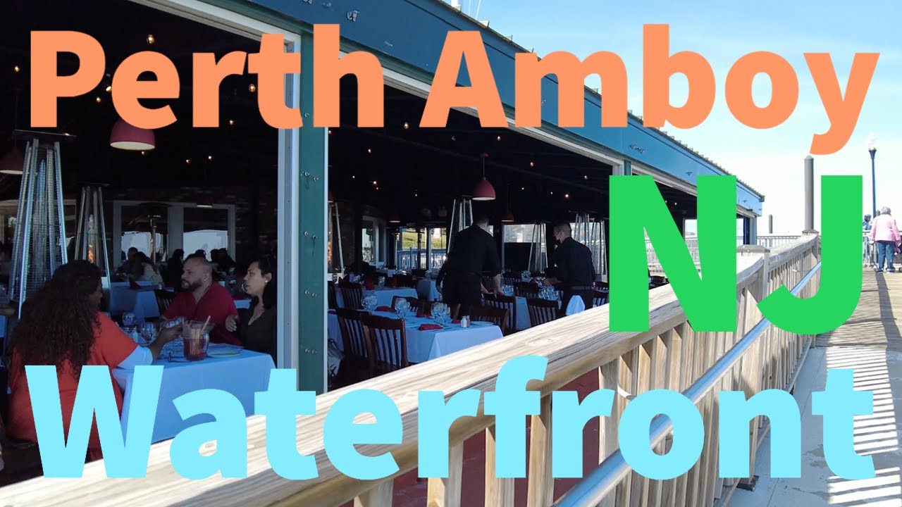 Waterfront In Perth Amboy Outerbridge Staten Island Walking Reopening 4K May 1st 2021