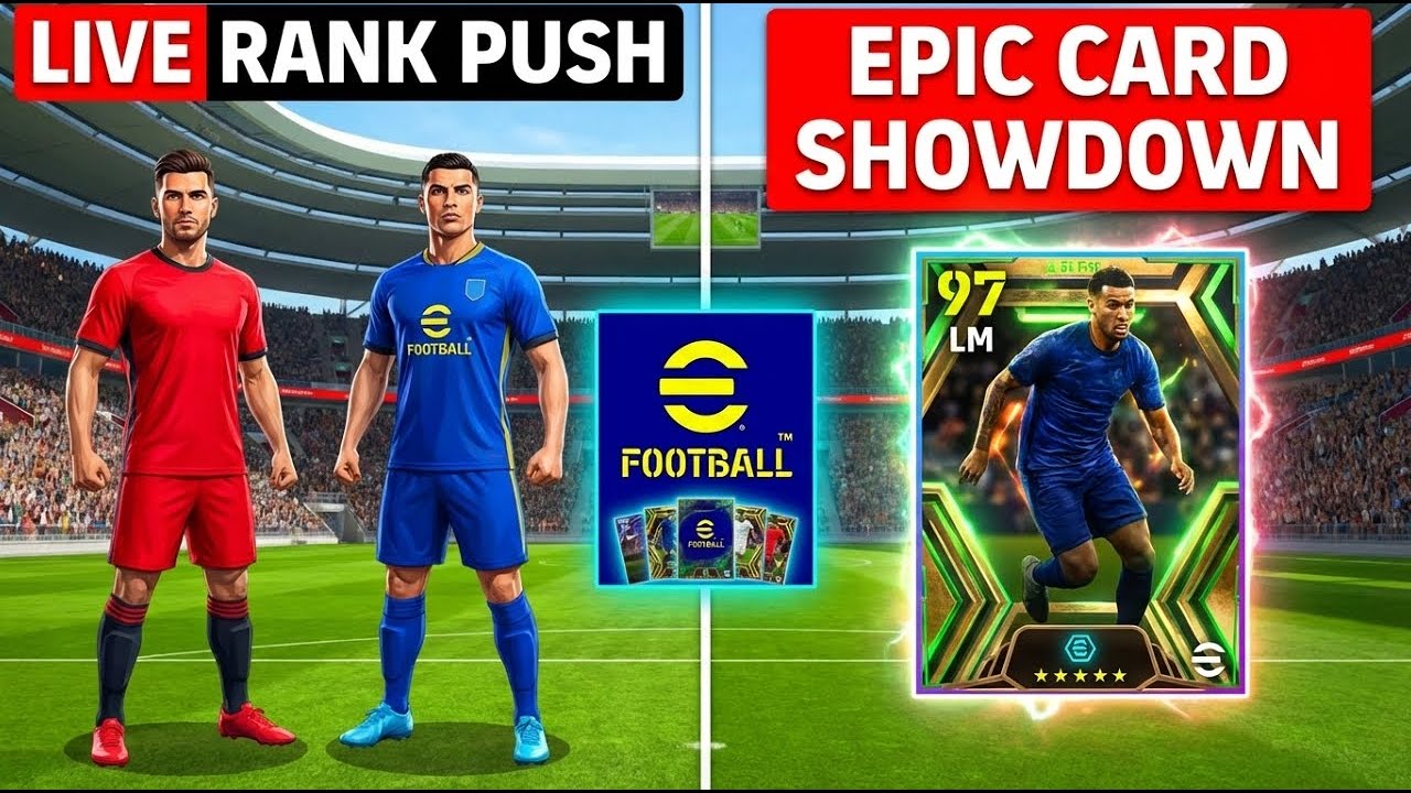 🔴 LIVE eFootball 2026 Mobile | Epic Cards Gameplay | Rank Match Live